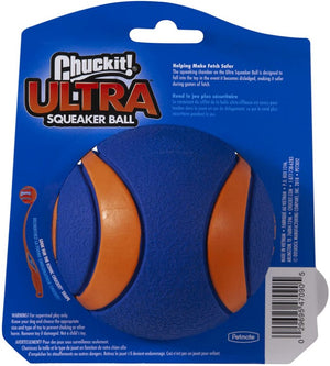 X-Large- 6 count Chuckit Ultra Squeaker Ball Dog Toy