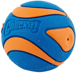 Medium - 3 count Chuckit Ultra Squeaker Ball Dog Toy