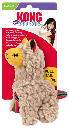 4 count KONG Softies Buzzy Llama Catnip Toy