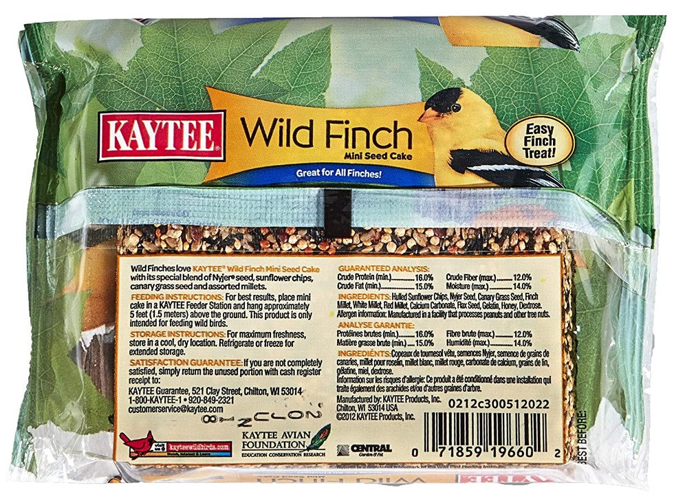 8.75 oz Kaytee Wild Finch Mini Seed Cake