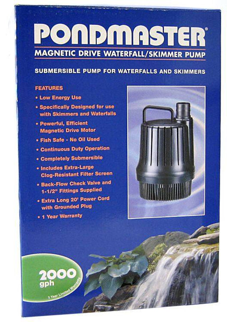 Pondmaster Magnetic Drive Waterfall / Skimmer Pump - PetMountain.com
