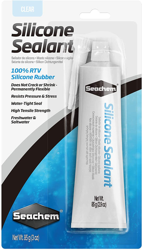 18 oz (6 x 3 oz) Seachem Silicone Sealant Clear