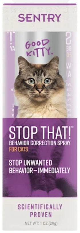3 oz (3 x 1 oz) Sentry Stop That! Behavior Correction Spray for Cats