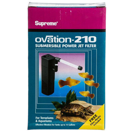 Supreme Ovation Submersible Power Jet Filter for Terrariums and Aquariums