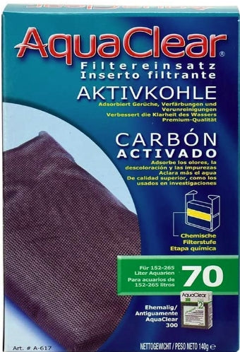 70 gallon - 16 count AquaClear Filter Insert Activated Carbon