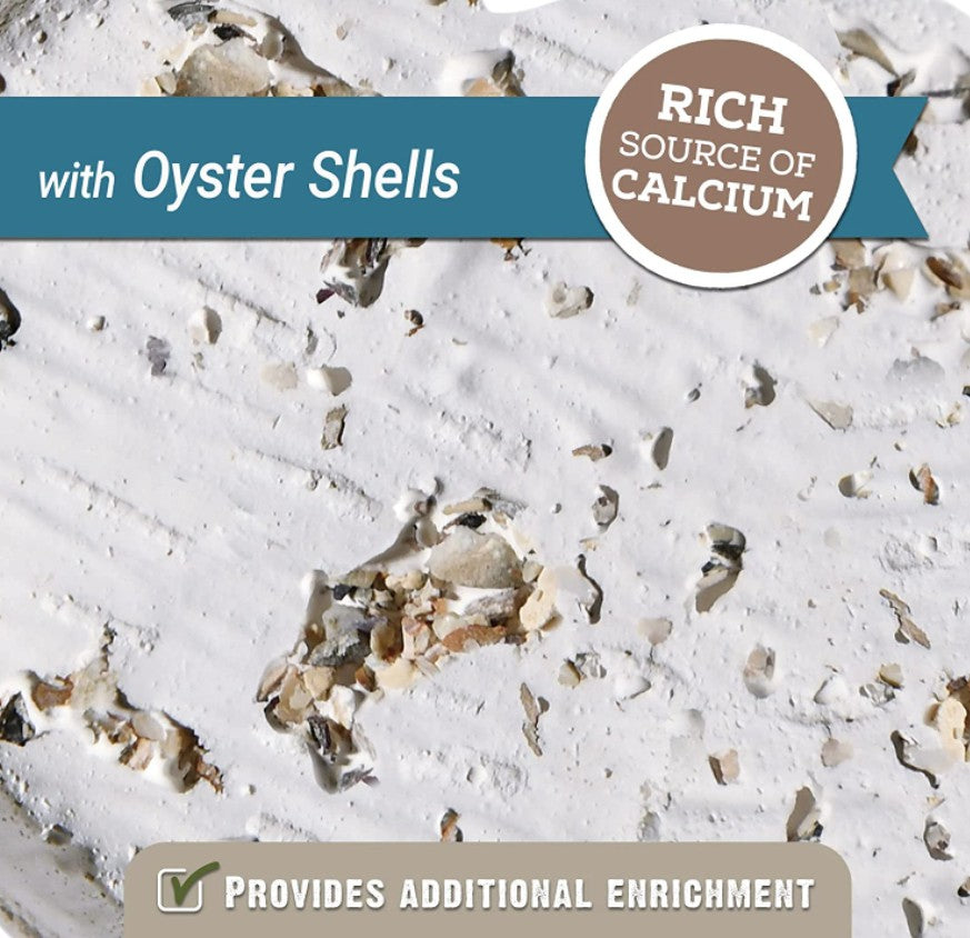 16.8 oz (12 x 1.4 oz) HARI Oyster Shell Mineral Block for Small Birds