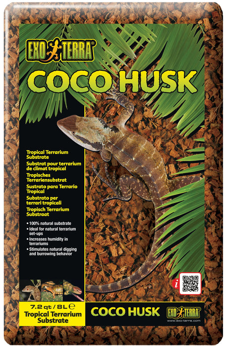 43.2 quart (6 x 7.2 qt) Exo Terra Coco Husk Coconut Fiber Bedding for Reptile Terrariums