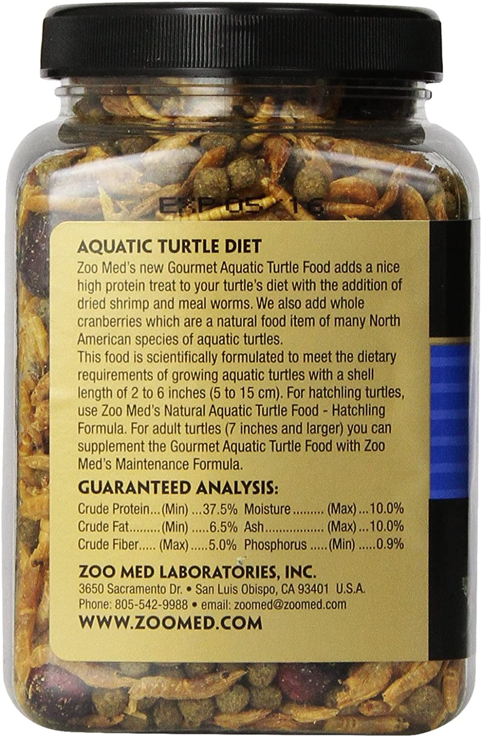 6 oz Zoo Med Gourmet Aquatic Turtle Food