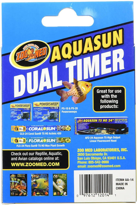 Zoo Med AquaSun Dual Timer - PetMountain.com