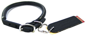 Circle T Rounded Collar Black Leather - PetMountain.com