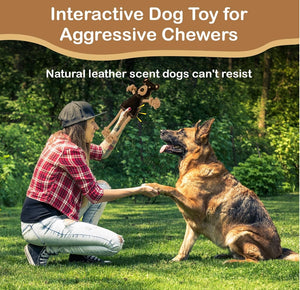 1 count Spot Dura Fused Leather Forest Animal Dog Toy