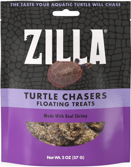 12 oz (6 x 2 oz) Zilla Turtle Chasers Floating Treats Shrimp