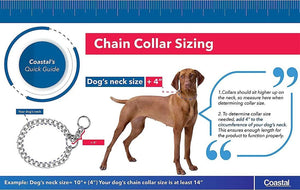 22" long Coastal Pet Herm Sprenger Steel Slip Training Dog Collar 2.5mm