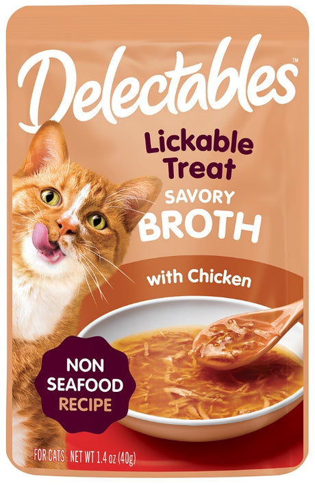 1 count Hartz Delectables Savory Broth Lickable Treat for Cats Chicken