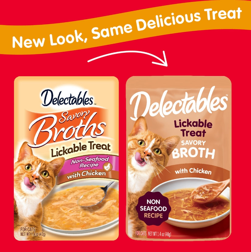 1 count Hartz Delectables Savory Broth Lickable Treat for Cats Chicken