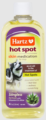 8 oz (2 x 4 oz) Hartz Hot Spot Skin Medication for Dogs and Puppies