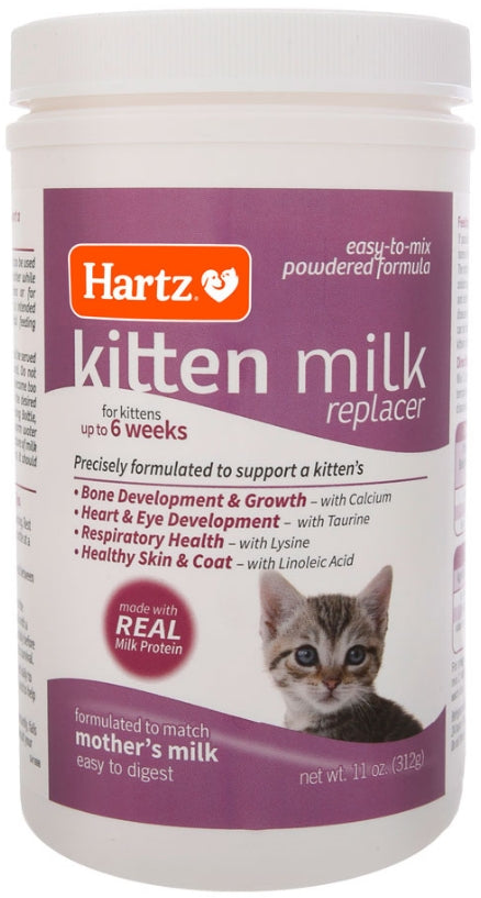 33 oz (3 x 11 oz) Hartz Powdered Kitten Milk Replacer
