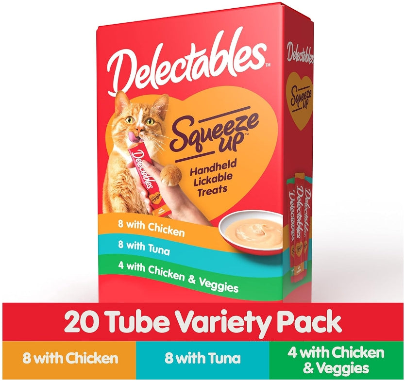 Hartz Delectables Squeeze Up Cat Treat Variety Pack Chicken Tuna