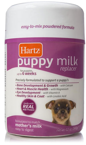 36 oz (3 x 12 oz) Hartz Powdered Puppy Milk Replacer
