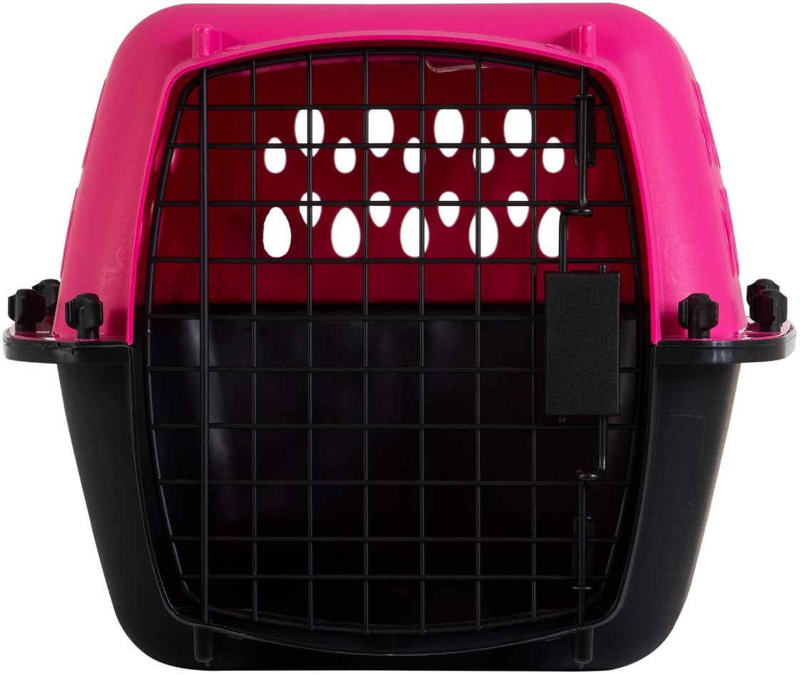 Small - 1 count Petmate Pet Porter Kennel Pink and Black