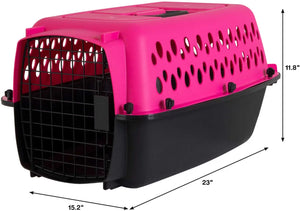 Small - 3 count Petmate Pet Porter Kennel Pink and Black