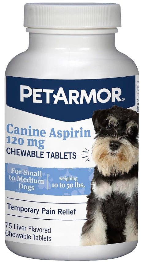 75 count PetArmor Canine Asprin Chewable Tablets for Small Dogs