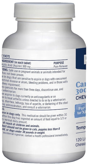 600 count (5 x 120 ct) PetArmor Canine Asprin Chewable Tablets for Large Dogs