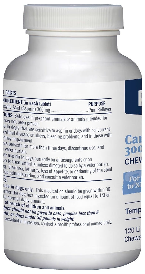 120 count PetArmor Canine Asprin Chewable Tablets for Large Dogs