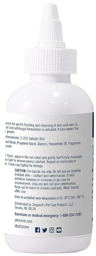 4 oz PetArmor Ear Rinse for Dogs and Cats