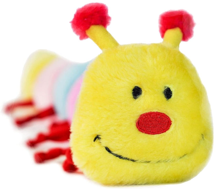 Large - 4 count (4 x 1 ct) ZippyPaws Plush Caterpillar Toy with Squeakers