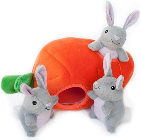 1 count ZippyPaws Interactive Bunny and Carrot Burrow