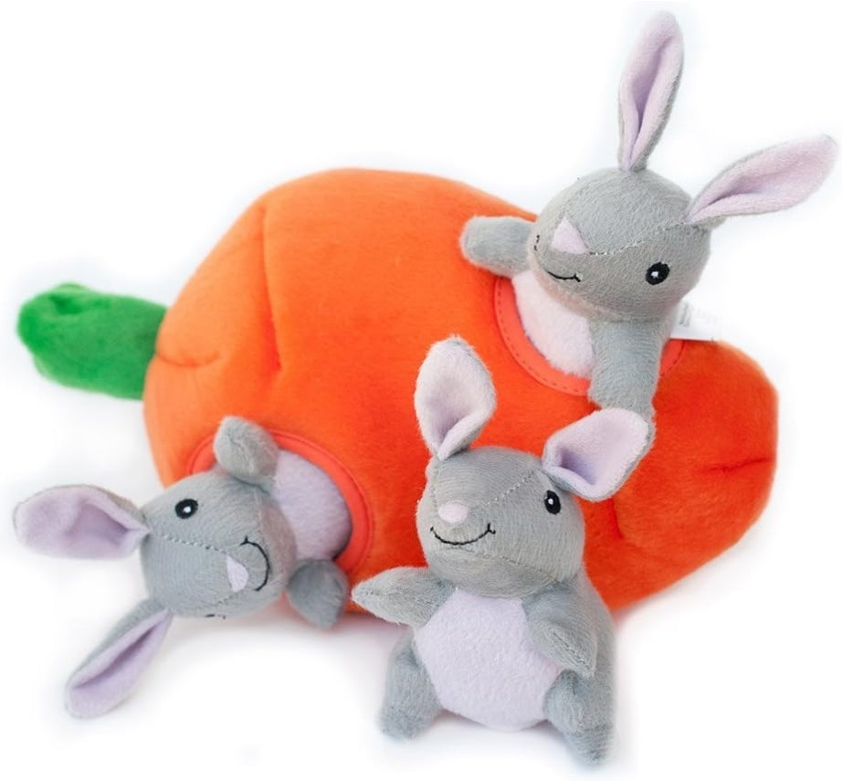 1 count ZippyPaws Interactive Bunny and Carrot Burrow