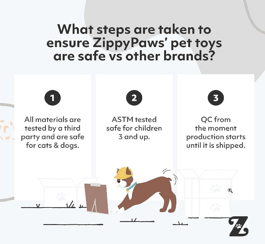 3 count ZippyPaws Dog Donutz Toy Strawberry Sprinkle