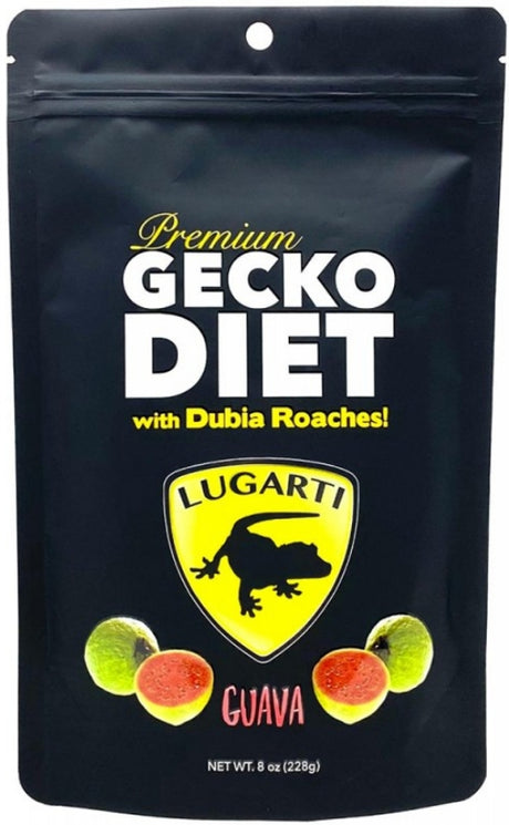 8 oz Lugarti Premium Gecko Diet with Dubia Roaches Guava Flavor
