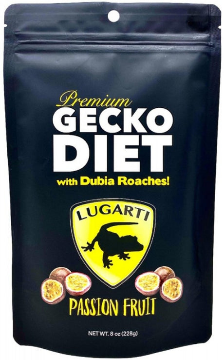 24 oz (3 x 8 oz) Lugarti Premium Gecko Diet with Dubia Roaches Passion Fruit Flavor