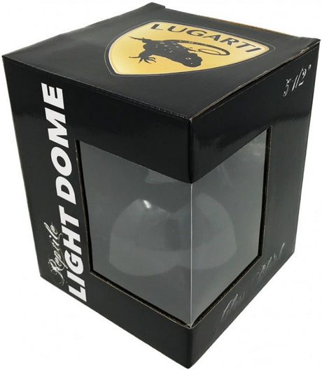 1 count (2 x 1 ct) Lugarti Reptile Light Dome 5.5 Inch Gloss Black