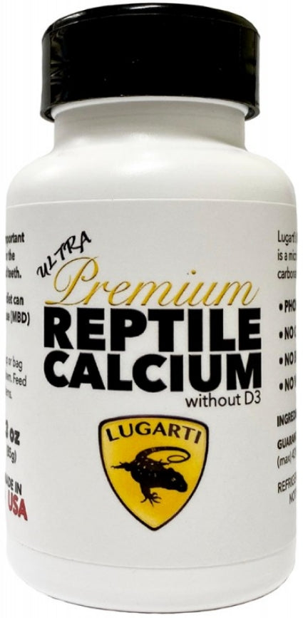9 oz (3 x 3 oz) Lugarti Ultra Premium Reptile Calcium without D3