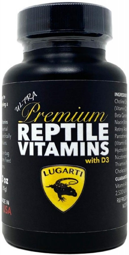 9 oz (3 x 3 oz) Lugarti Ultra Premium Reptile Vitamins with D3