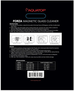 Medium - 1 count Aquatop Forza Floating Magnetic Glass Cleaner