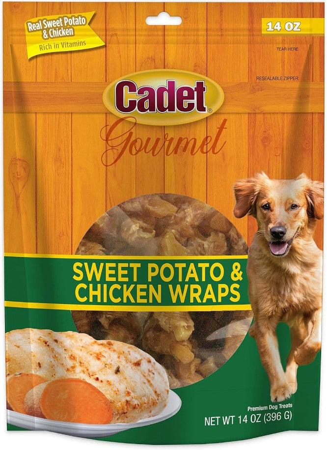 14 oz Cadet Gourmet Sweet Potato and Chicken Wraps for Dogs