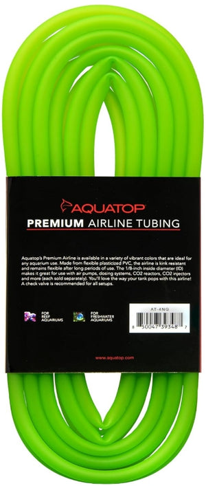 13 feet Aquatop Premium Airline Tubing Neon Green