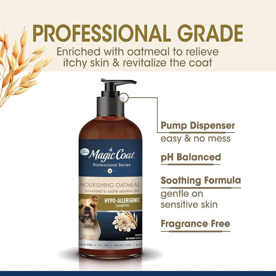 16 oz Magic Coat Professional Series Nourishing Oatmeal Hypo-Allergenic Dog Shampoo