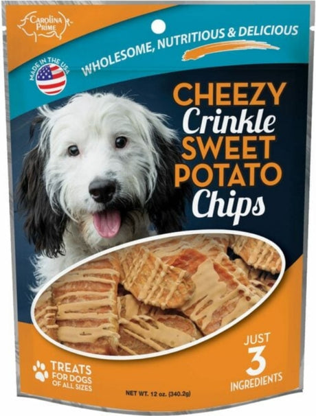 36 oz (3 x 12 oz) Carolina Prime Cheezy Crinckle Sweet Potato Chips