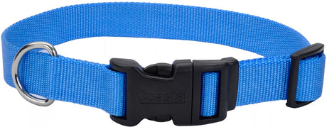 10-14"L x 5/8"W Coastal Pet Adjustable Dog Collar with Plastic Buckle Blue Lagoon