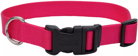 8-12"L x 3/8"W Coastal Pet Adjustable Dog Collar with Plastic Buckle Flamingo