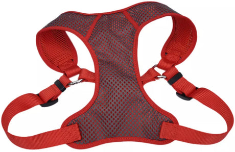14-16"L x 3/8"W Coastal Pet Comfort Soft Sport Wrap Adjustable Dog Harness Red