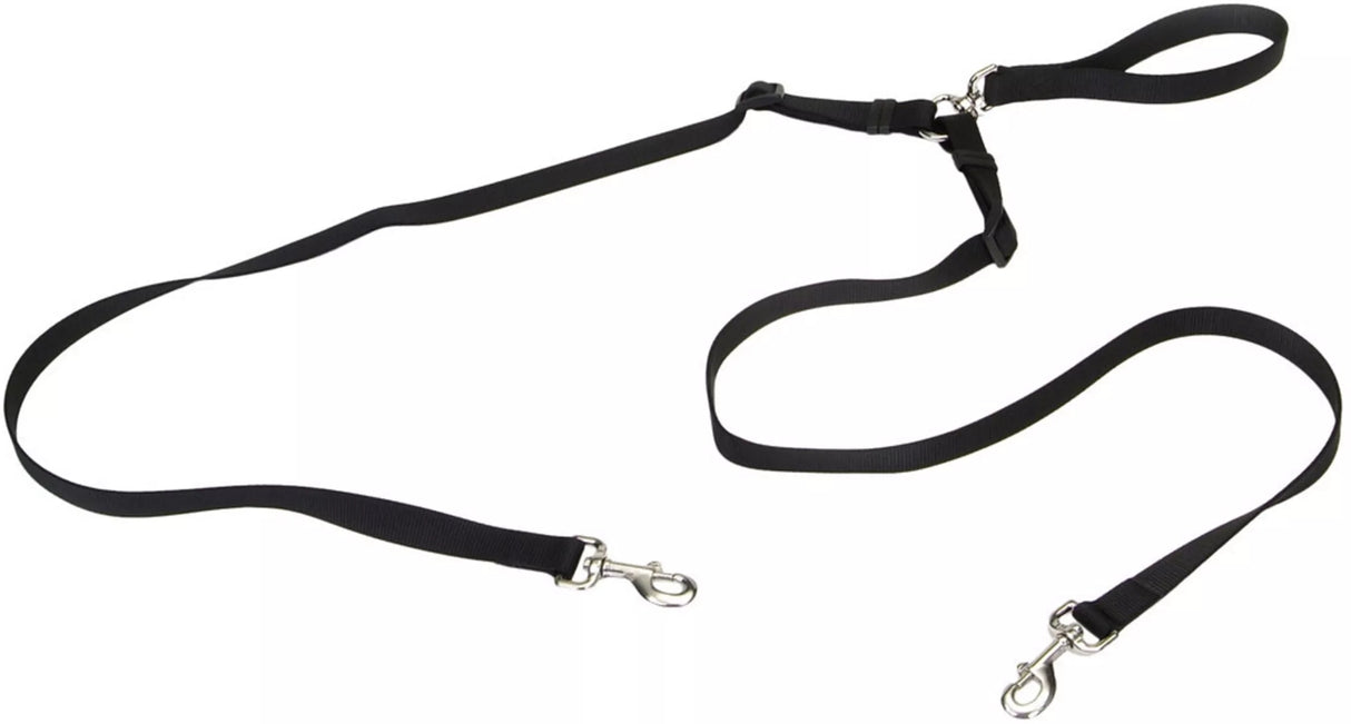 4 feet x 5/8"W Coastal Pet Double Dog Walker Tangle Free Adjustable Leash