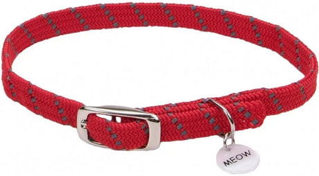 10"L x 3/8"W Coastal Pet ElastaCat Reflective Safety Stretch Collar Red