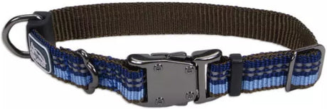 8-12"L x 5/8"W Coastal Pet K9 Explorer Reflective Adjustable Dog Collar Sapphire