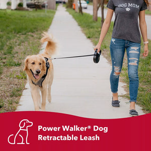 X-Small Coastal Pet Power Walker Retractable Dog Leash Black